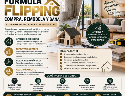 FÓRMULA FLIPPING: COMPRA, REMODELA Y GANA